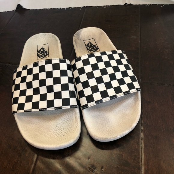 Vans Shoes - Vans Checkered Slides